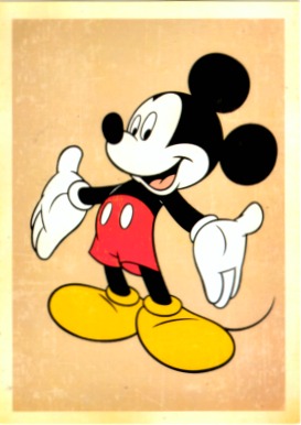 postcard toon Disney Mickey