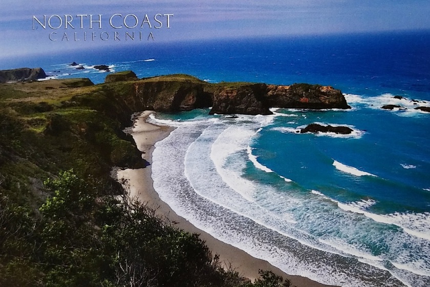 postcard a California North Coast