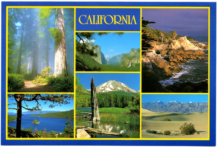 postcard a California 4