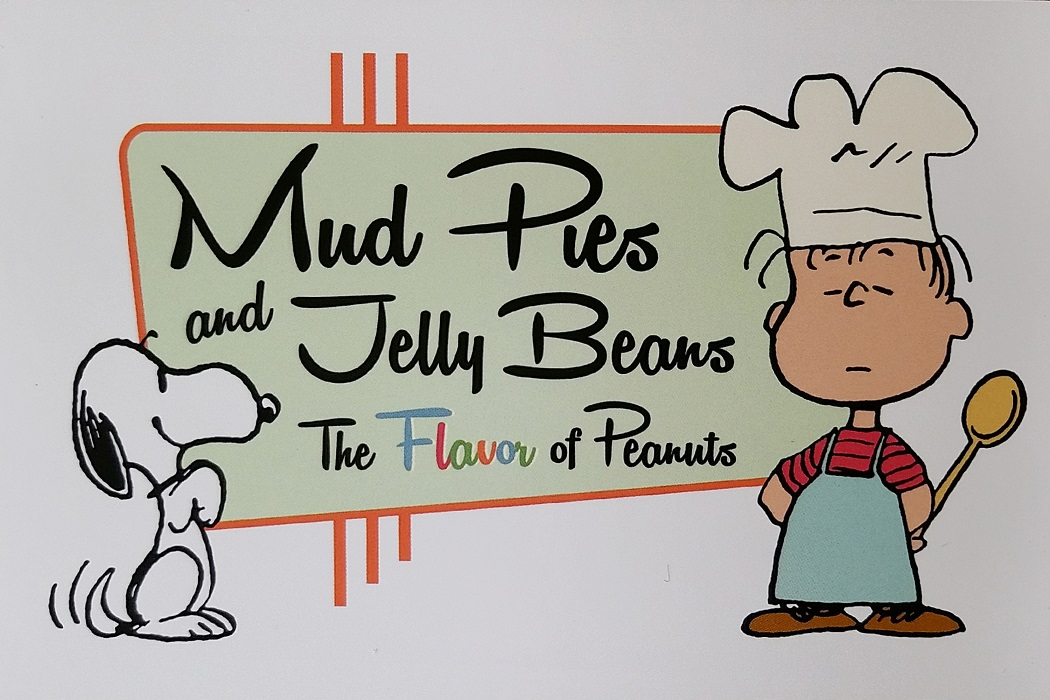 postcard toon Peanuts Mud Pies and Jelly Beans Linus Snoopy