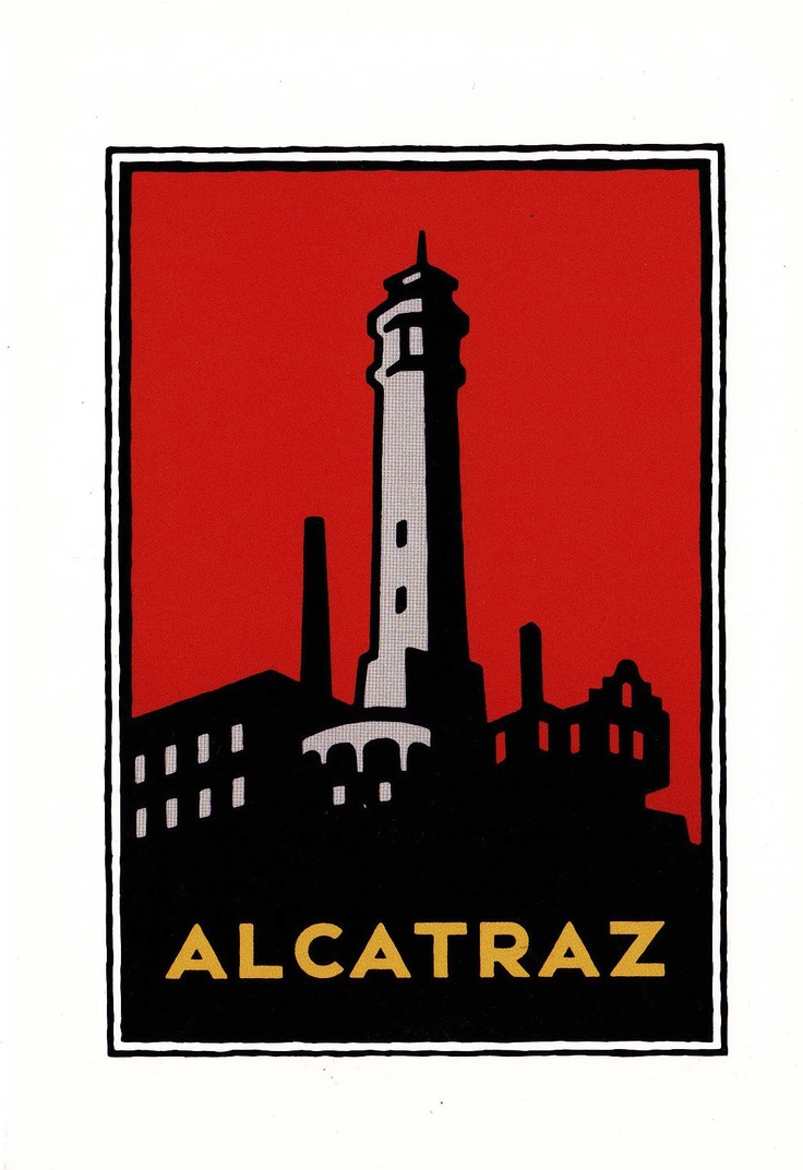 Postcard a Golden Gate National Parks Alcatraz